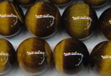 CTE1239 15.5 inches 16mm round A+ grade yellow tiger eye beads