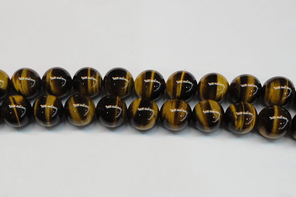 CTE1247 15.5 inches 16mm round AA grade yellow tiger eye beads