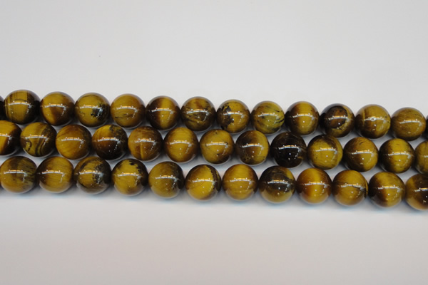 CTE1313 15.5 inches 12mm round B grade yellow tiger eye beads