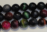CTE148 15.5 inches 10mm round colorful tiger eye beads wholesale