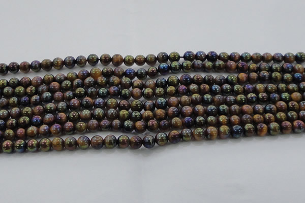 CTE1500 15.5 inches 4mm round AB-color yellow tiger eye beads
