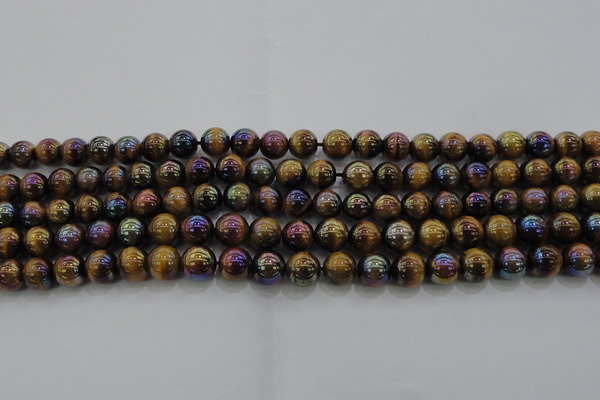 CTE1502 15.5 inches 8mm round AB-color yellow tiger eye beads