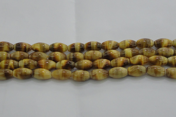 CTE1517 15.5 inches 10*14mm rice golden tiger eye beads wholesale