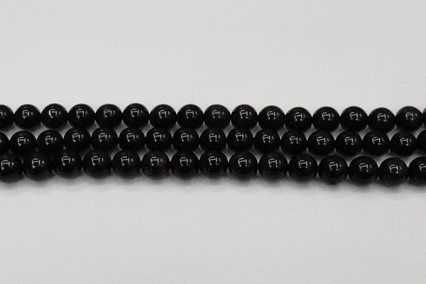 CTE1604 15.5 inches 12mm round AB grade black tiger eye beads