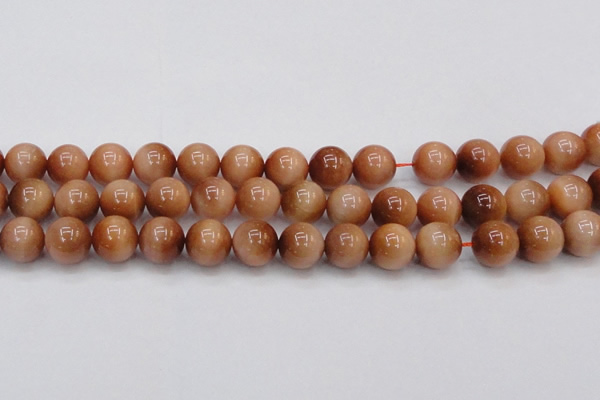 CTE1654 15.5 inches 12mm round sun orange tiger eye beads