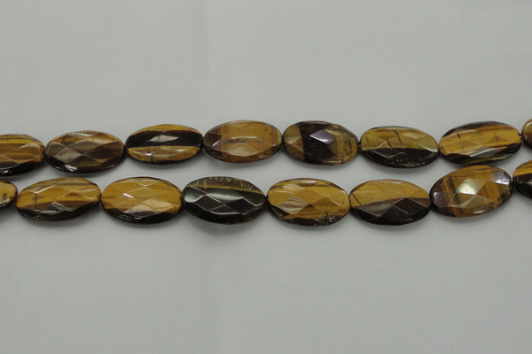 CTE1740 15.5 inches 18*25mm faceted oval yellow tiger eye beads