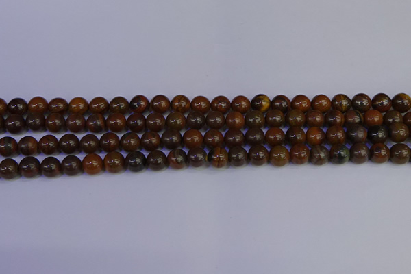 CTE1781 15.5 inches 6mm round yellow iron tiger beads wholesale