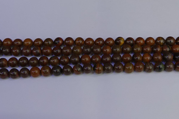 CTE1782 15.5 inches 8mm round yellow iron tiger beads wholesale