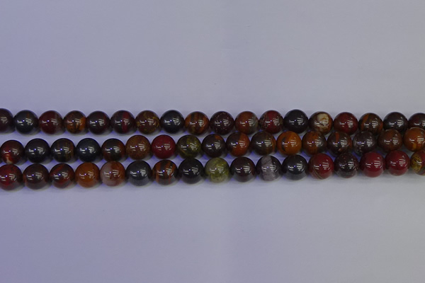 CTE1792 15.5 inches 8mm round red iron tiger beads wholesale