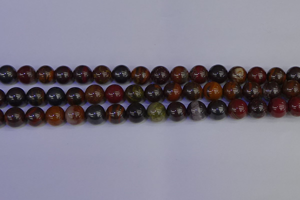 CTE1793 15.5 inches 10mm round red iron tiger beads wholesale
