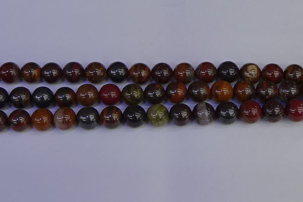 CTE1794 15.5 inches 12mm round red iron tiger beads wholesale