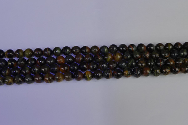 CTE1802 15.5 inches 8mm round blue iron tiger beads wholesale