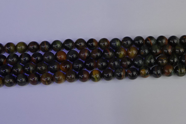 CTE1804 15.5 inches 12mm round blue iron tiger beads wholesale