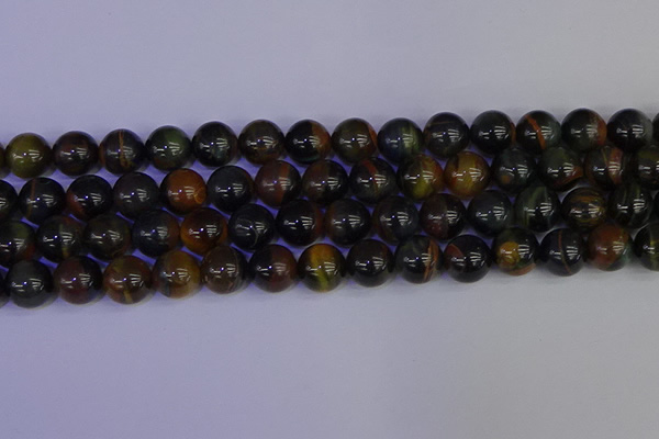 CTE1805 15.5 inches 14mm round blue iron tiger beads wholesale