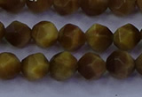 CTE1901 15.5 inches 6mm faceted nuggets golden tiger eye beads