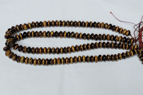 CTE193 15.5 inches 4*6mm rondelle yellow tiger eye gemstone beads