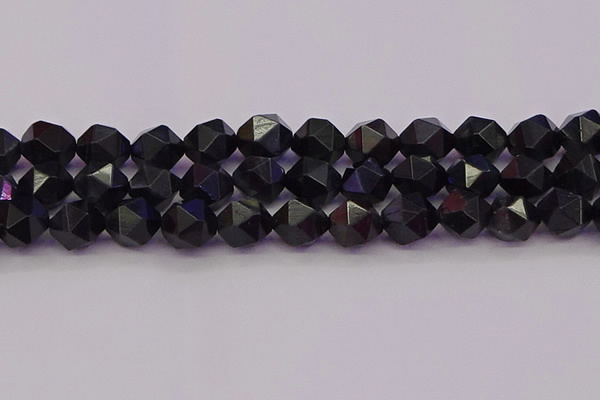 CTE1984 15.5 inches 12mm faceted nuggets blue tiger eye beads