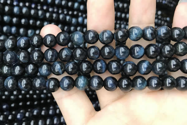 CTE2030 15.5 inches 8mm round blue tiger eye gemstone beads