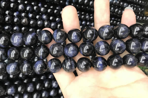 CTE2033 15.5 inches 14mm round blue tiger eye gemstone beads