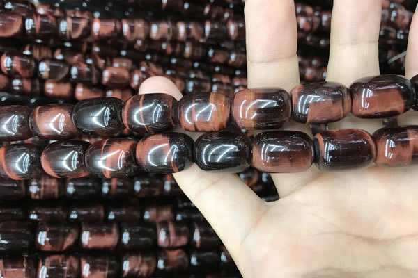 CTE2068 15.5 inches 13*18mm drum red tiger eye gemstone beads