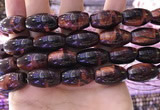 CTE2082 15.5 inches 12*21mm rice red tiger eye beads wholesale