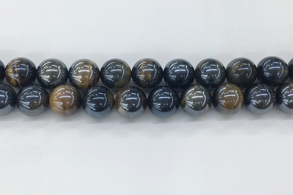 CTE2091 15.5 inches 18mm round AB-color blue & yellow tiger eye beads