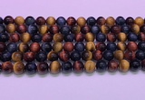 CTE2220 15.5 inches 8mm round colorful tiger eye gemstone beads