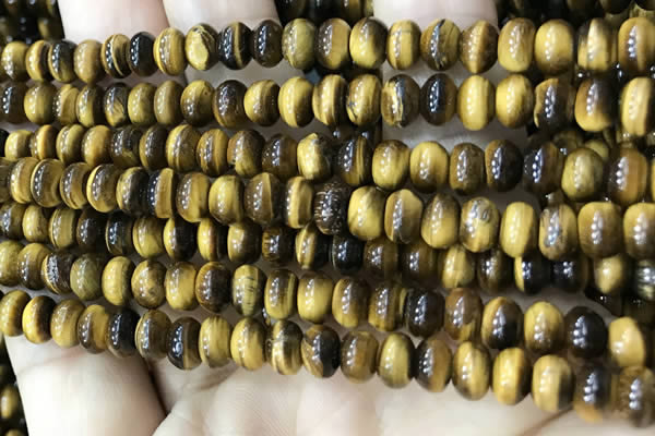 CTE2242 15.5 inches 4*6mm rondelle yellow tiger eye beads wholesale