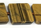CTE2302 15 inches 26mm – 27mm square yellow tiger eye beads
