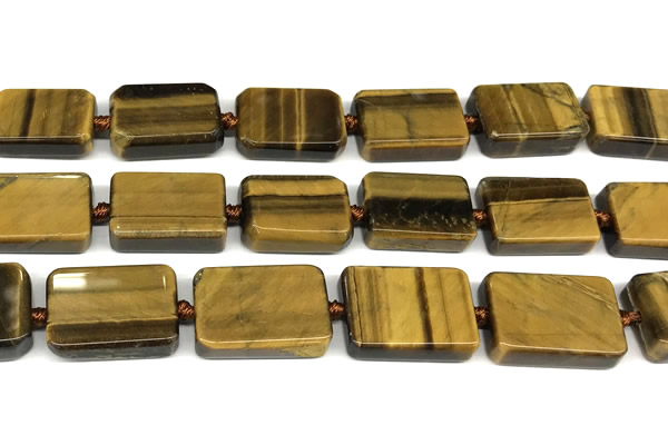CTE2305 15 inches 15*20mm – 18*23mm rectangle yellow tiger eye beads