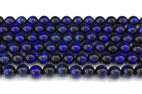CTE2394 15 inches 8mm round blue tiger eye beads