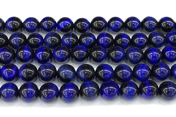 CTE2395 15 inches 10mm round blue tiger eye beads