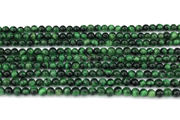 CTE2403 15 inches 4mm round green tiger eye beads