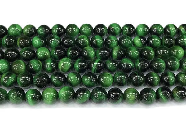 CTE2405 15 inches 8mm round green tiger eye beads