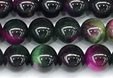 CTE2436 15 inches 6mm round mixed tiger eye beads