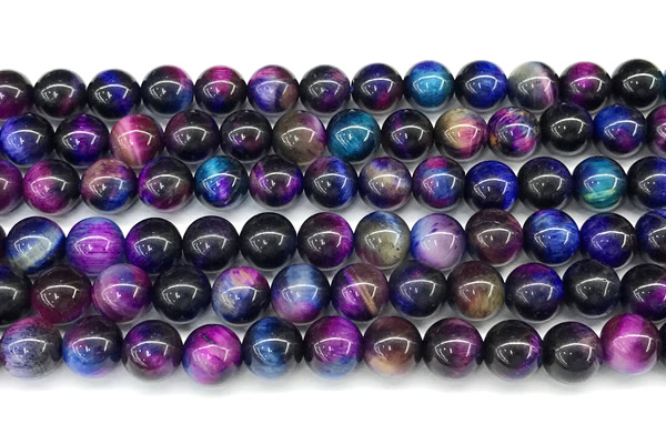 CTE2442 15 inches 8mm round mixed tiger eye beads