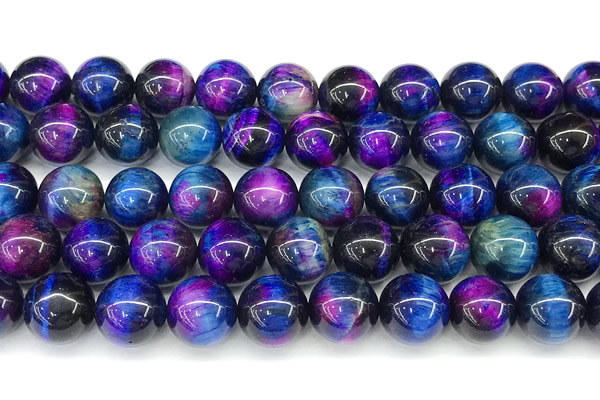 CTE2443 15 inches 10mm round mixed tiger eye beads
