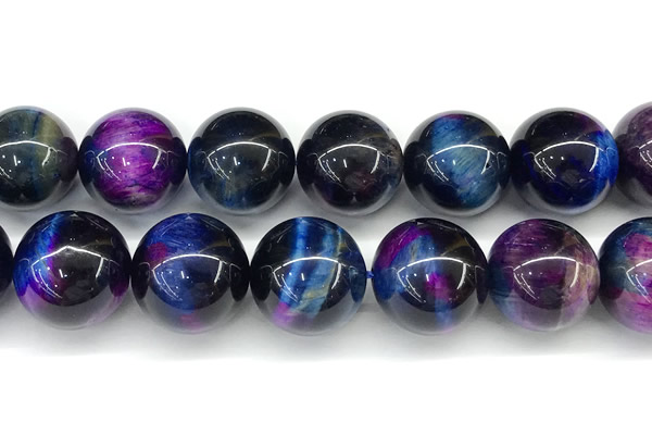 CTE2446 15 inches 16mm round mixed tiger eye beads