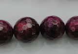 CTE477 15.5 inches 18mm faceted round red tiger eye beads wholesale