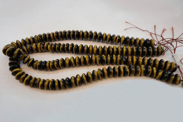 CTE603 15.5 inches 6*12mm rondelle yellow tiger eye beads wholesale