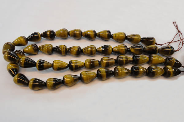CTE608 15.5 inches 12*16mm teardrop yellow tiger eye beads wholesale