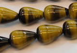CTE610 15.5 inches 15*20mm teardrop yellow tiger eye beads wholesale