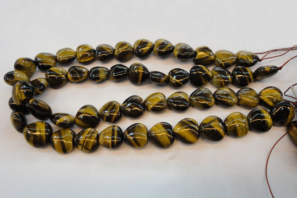 CTE632 15.5 inches 20*20mm heart yellow tiger eye beads wholesale