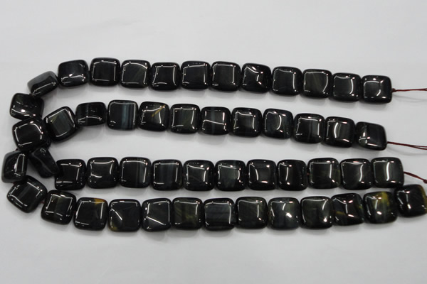 CTE70 15.5 inches 15*15mm square blue tiger eye gemstone beads