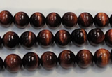 CTE84 15.5 inches 8mm round red tiger eye gemstone beads