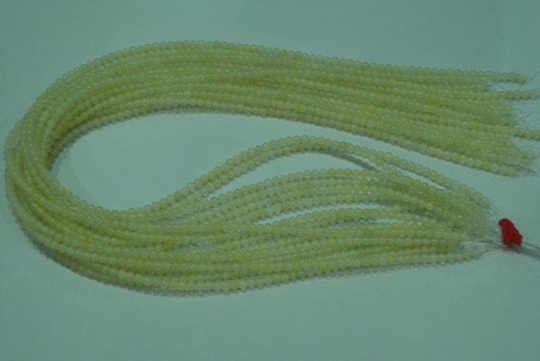 CTG05 15.5 inches 3mm round tiny yellow jade beads wholesale