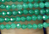CTG1096 15.5 inches 2mm faceted round tiny quartz glass beads