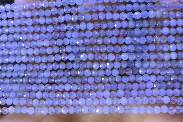 CTG1303 15.5 inches 2mm faceted round blue lace agate beads wholesale
