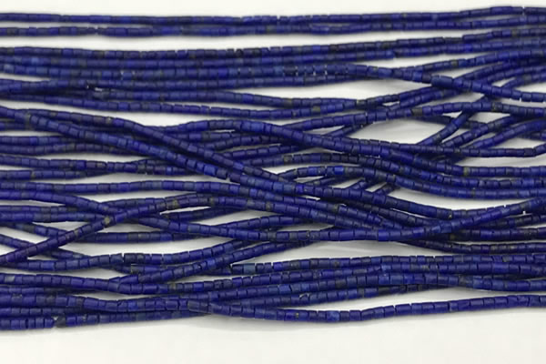 CTG1371 15.5 inches 1*1mm heishi tiny lapis lazuli beads