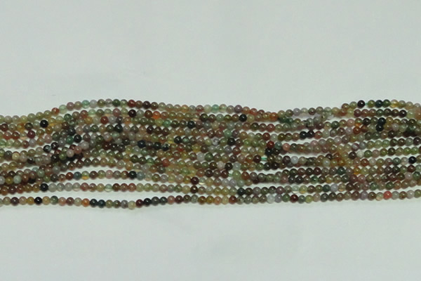 CTG139 15.5 inches 3mm round tiny Indian agate beads wholesale